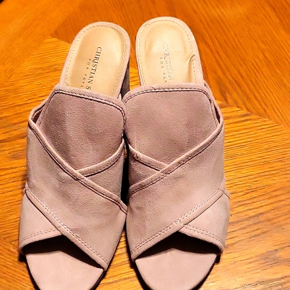 Pink Velour Heels